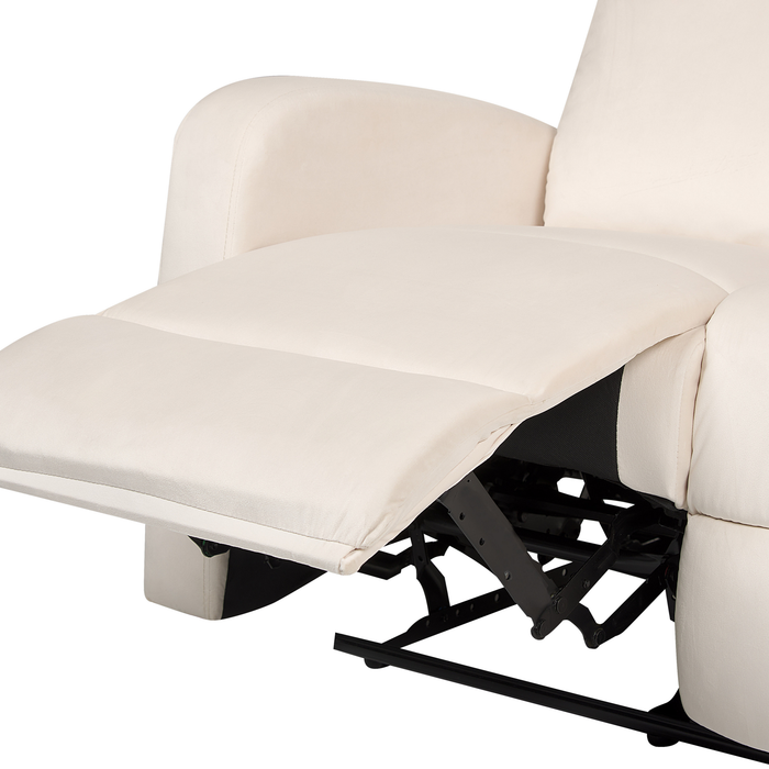 Beliani-VERDAL-Driezitsbank handmatig verstelbaar-Off-white-Fluweel