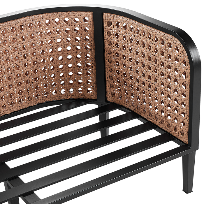 Beliani - MONTEFALCO - Tuinbank 3-zits - Wit - Aluminium