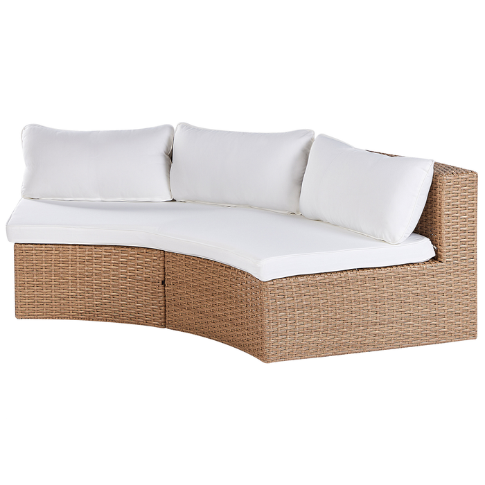 Beliani - SEVERO - Loungeset voor 9 - Zandbeige - PE rotan