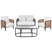 Beliani - MONTEFALCO - Loungeset 4-zits - Wit - Aluminium