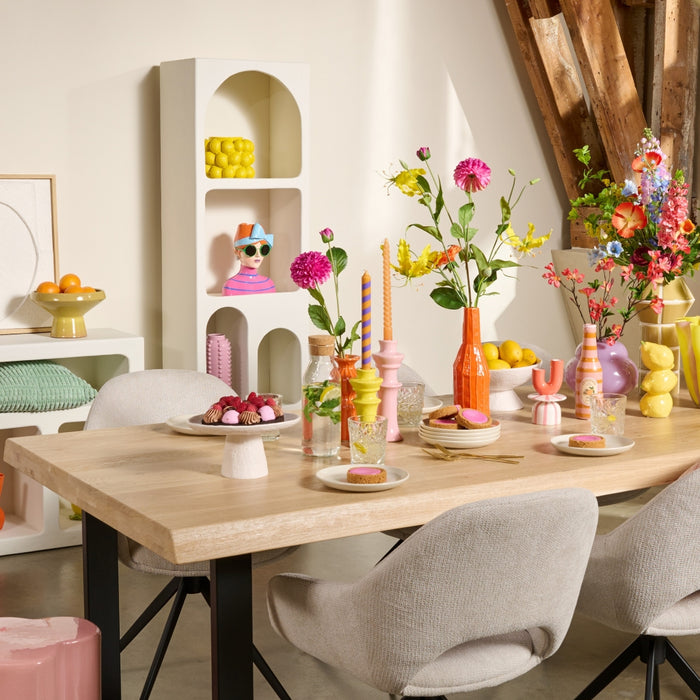 Light & Living Light&living Vaas deco Ø24,5x18 cm LEMON geel