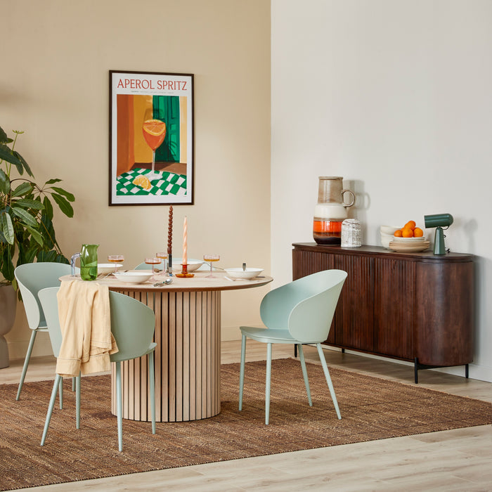 by fonQ Cabin Eettafel - Ø 120 cm - Eiken