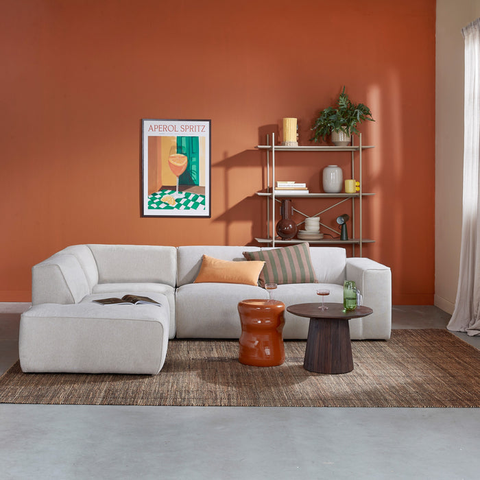 by fonQ Stretch Hoekbank Links - Naturel