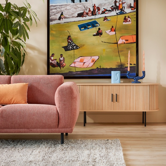 by fonQ basic Panel Tv-meubel - B 120 cm - Eiken