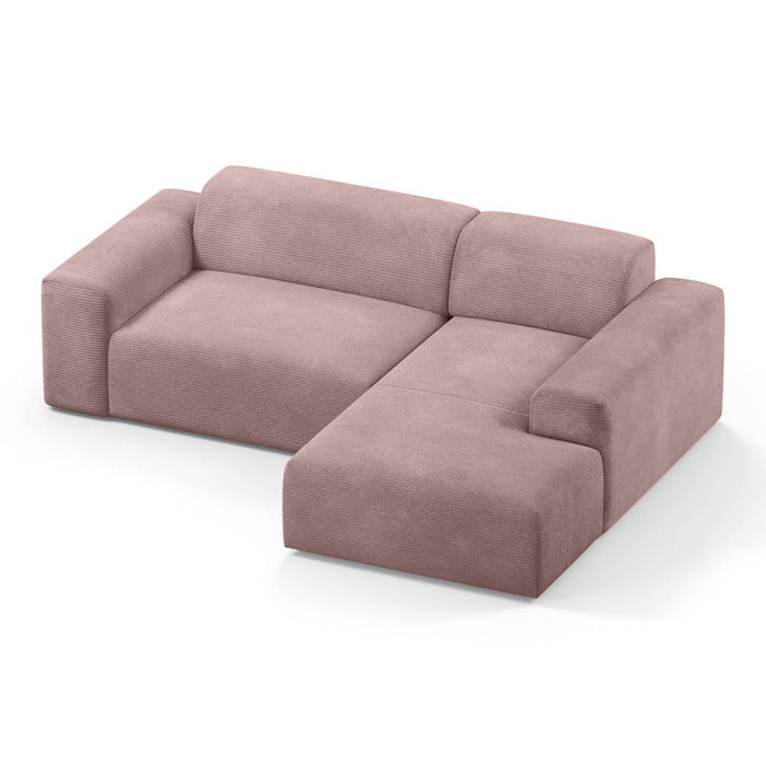 NADUVI Collection Nina Hoekbank Rechts - Ribstof - Lila