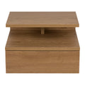 by fonQ basic Zoey Nachtkastje met bovenplank - Eikenbruin