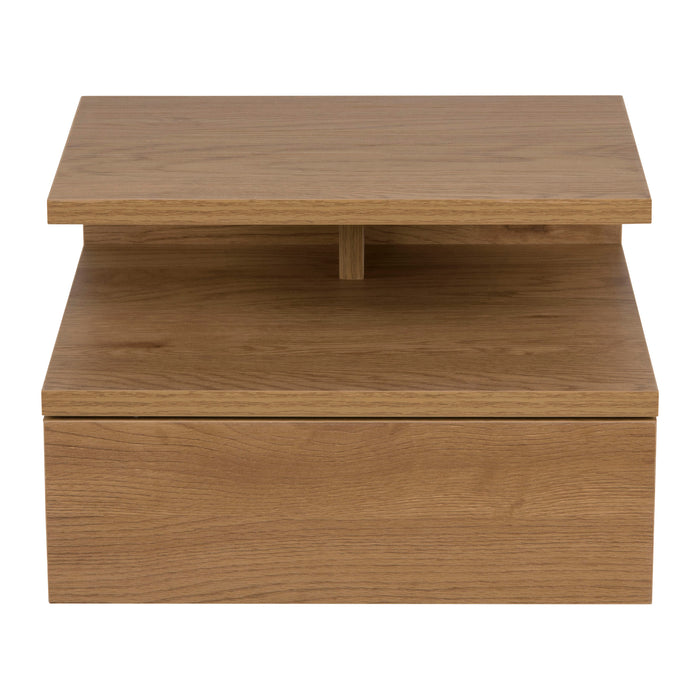 by fonQ basic Zoey Nachtkastje met bovenplank - Eikenbruin