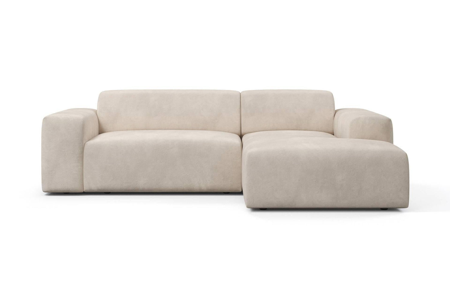 NADUVI Collection Nina Hoekbank Rechts - Velvet - Beige