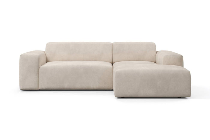 NADUVI Collection Nina Hoekbank Rechts - Velvet - Beige