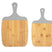 present time - Snijplank set Gourmet - Grijs - 23x38 cm