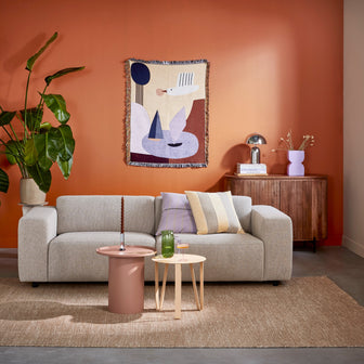 by fonQ Linen Line Sierkussen 50 x 50 cm - Lavendel