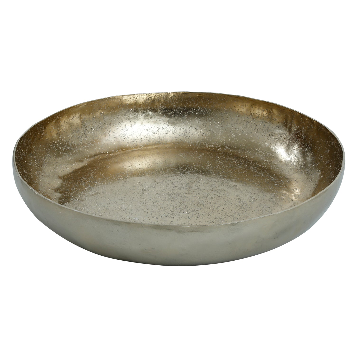 PTMD Blisse Gold aluminium hammered bowl round M