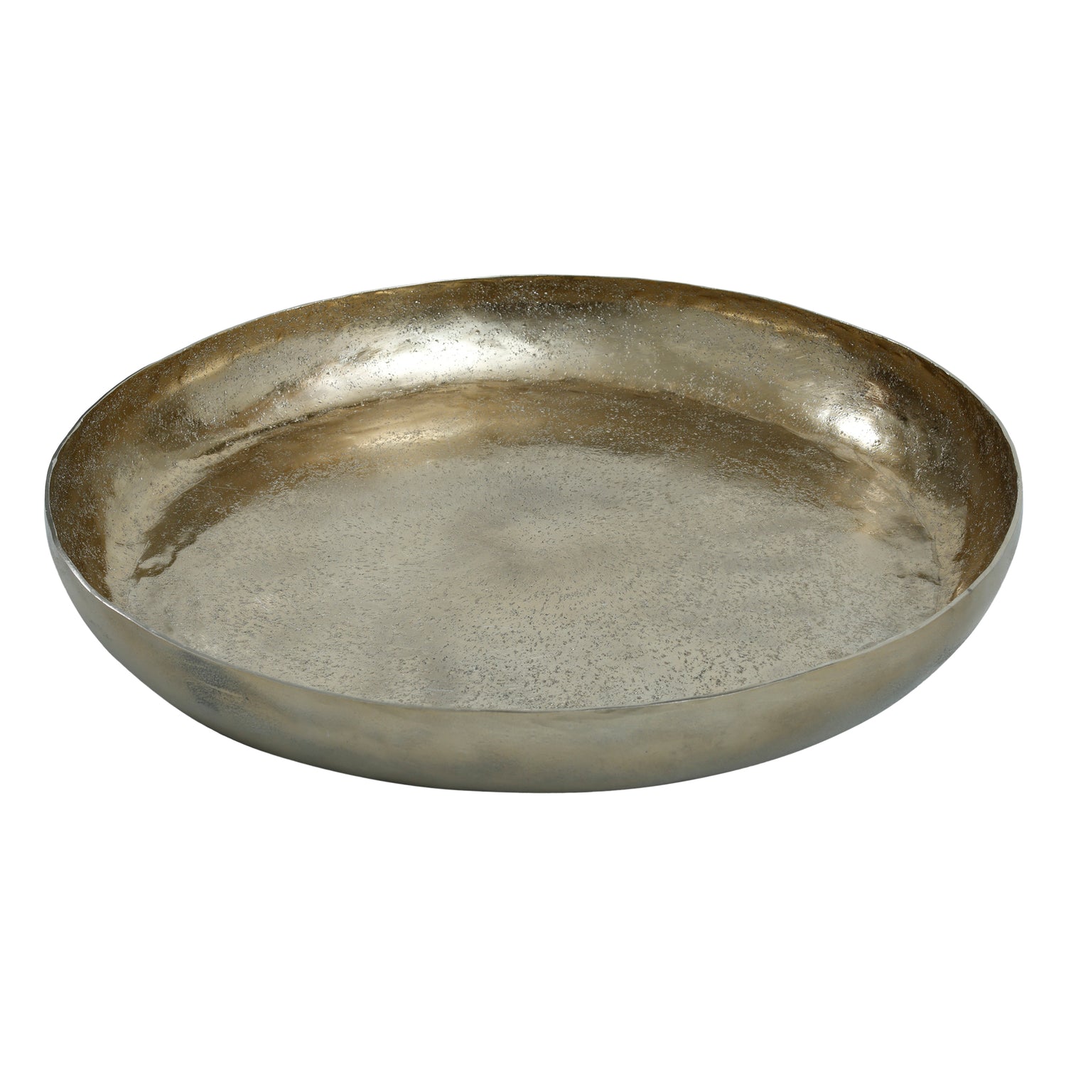 PTMD Blisse Gold aluminium hammered bowl round L
