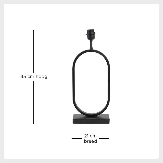 Light & Living Light&living Lampvoet 20x10x45 cm JAMIRI mat zwart