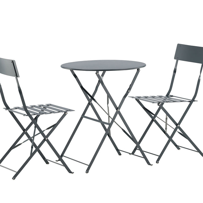 Rebellenclub Basil Inklapbare Tuinset - Donker Grijs
