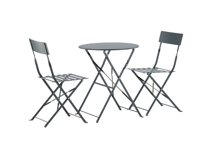Rebellenclub Basil Inklapbare Tuinset - Donker Grijs