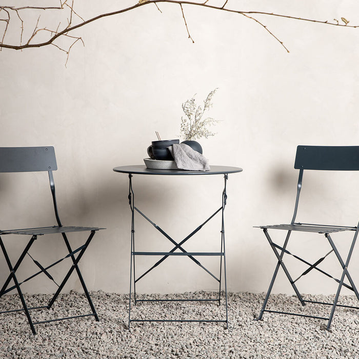 Rebellenclub Basil Inklapbare Tuinset - Donker Grijs