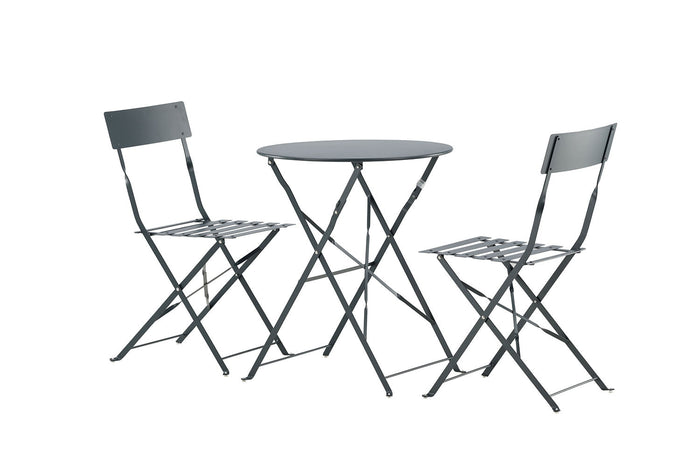 Rebellenclub Basil Inklapbare Tuinset - Donker Grijs