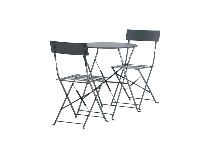 Rebellenclub Basil Inklapbare Tuinset - Donker Grijs