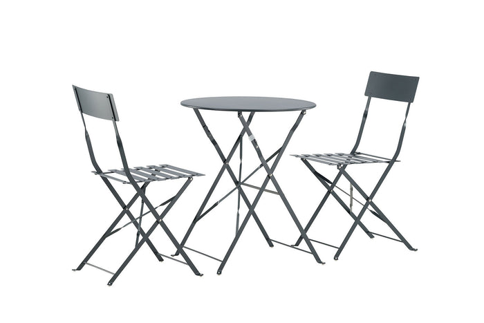 Rebellenclub Basil Inklapbare Tuinset - Donker Grijs