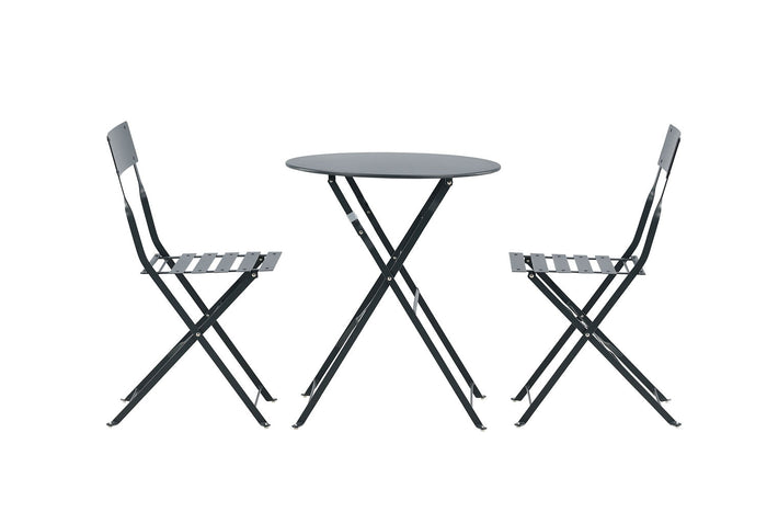 Rebellenclub Basil Inklapbare Tuinset - Donker Grijs