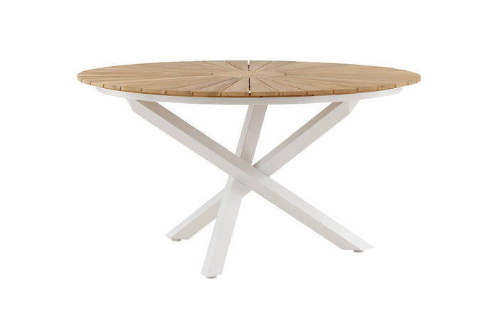 Rebellenclub Tonga Tuintafel - ø140cm - Wit