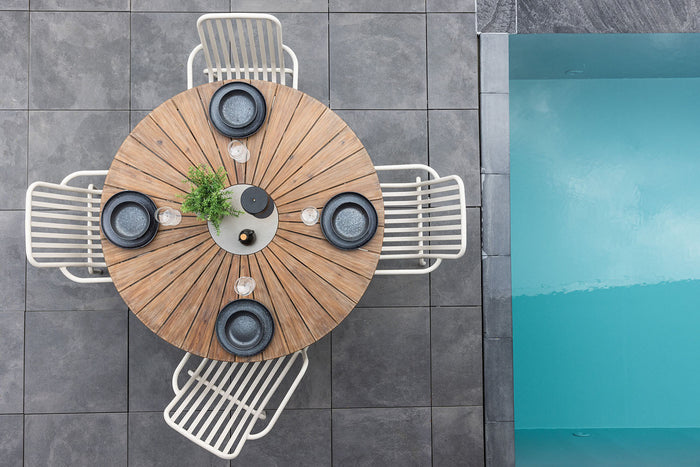 Rebellenclub Yucca Tuintafel - ø140cm - Hout