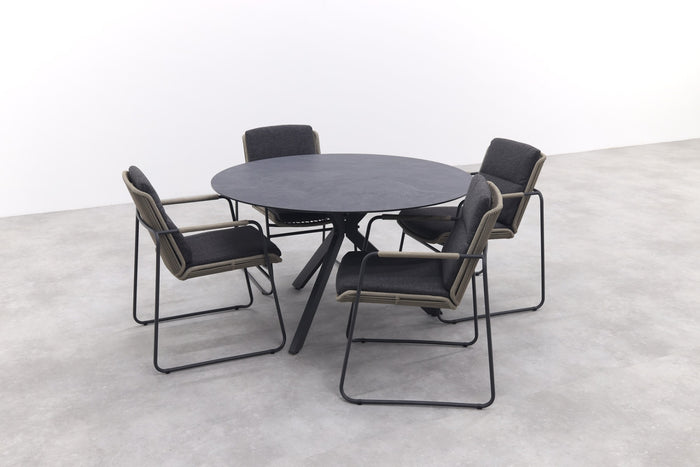 Taste Parma|4SO Locarno ronde tuinset - 5-delig - stapelbaar