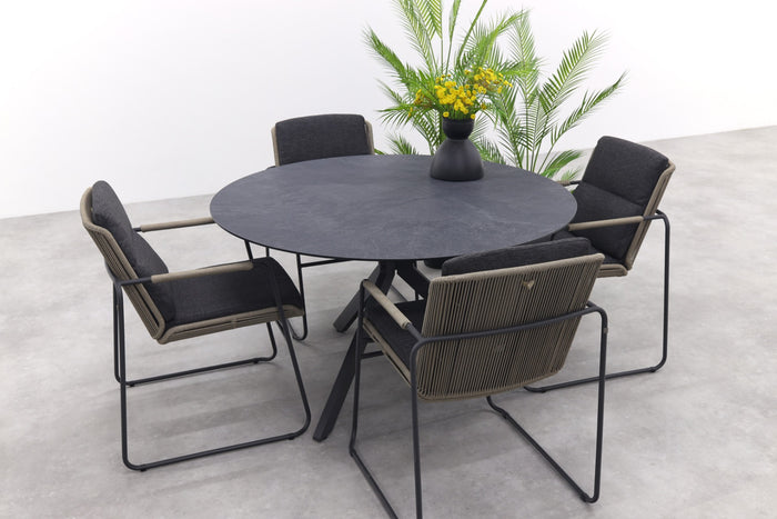 Taste Parma|4SO Locarno ronde tuinset - 5-delig - stapelbaar