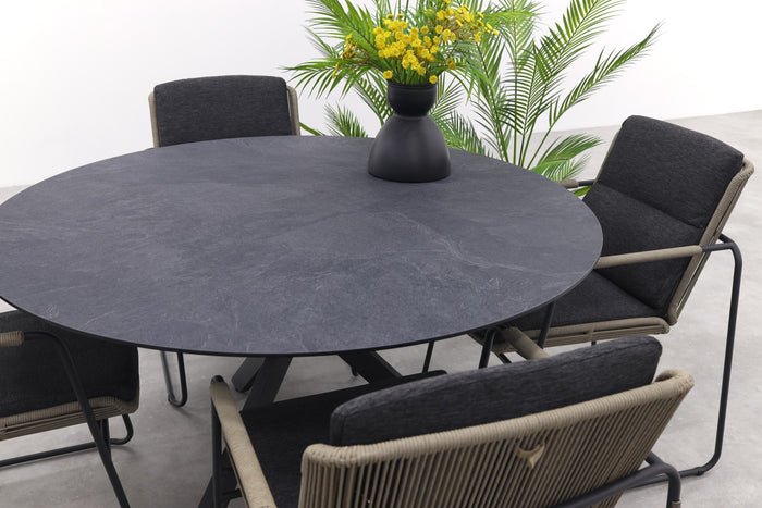 Taste Parma|4SO Locarno ronde tuinset - 5-delig - stapelbaar