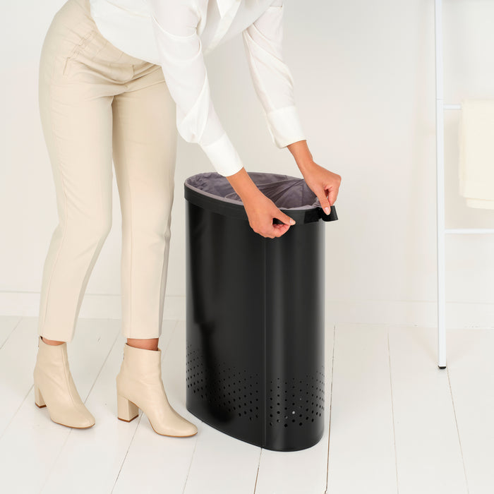 Brabantia Wasbox met Twee Vakken 55 L - Zwart
