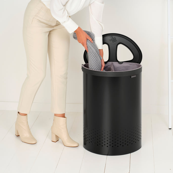Brabantia Wasbox met Twee Vakken 55 L - Zwart