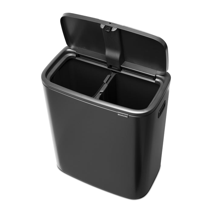 Brabantia Bo Touch Bin Afvalemmer 2 x 30 Liter - Confident Grey