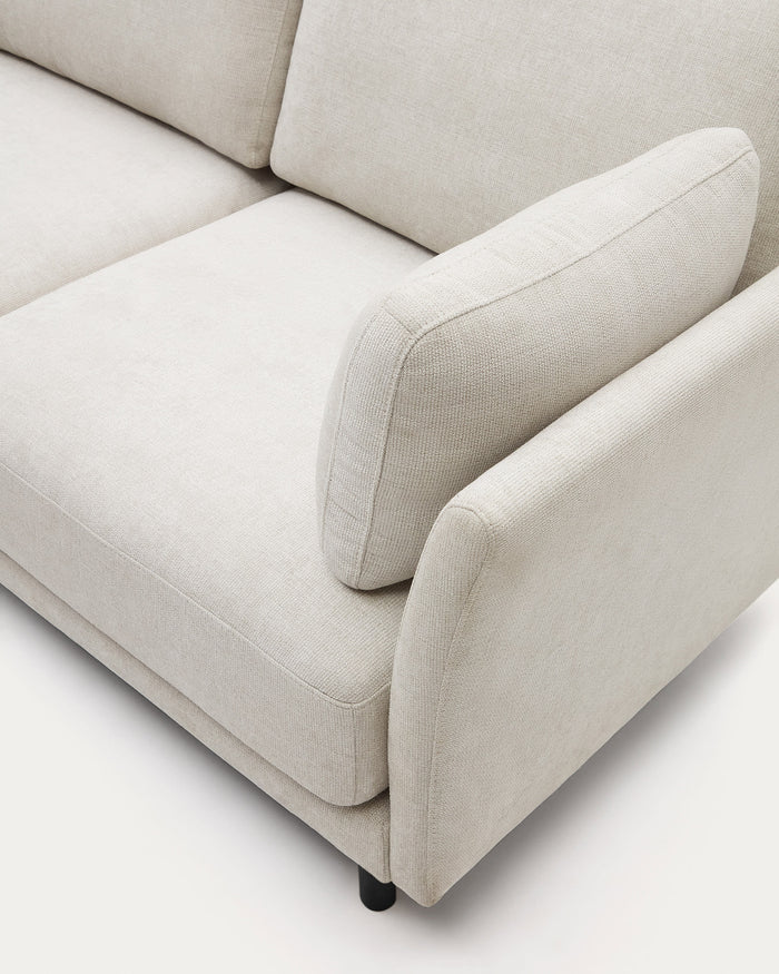 Kave Home - Gilma parel 3-zitsbank chenille met links|rechts chaise