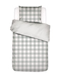 Essenza Chess Dekbedovertrek 140 x 220 cm - Dusty green