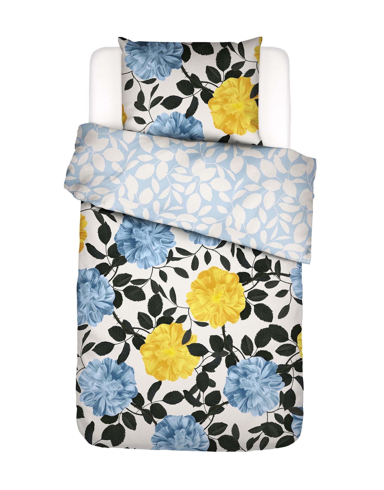 Essenza Bloom with a view Dekbedovertrek 140 x 220 cm - Bright white