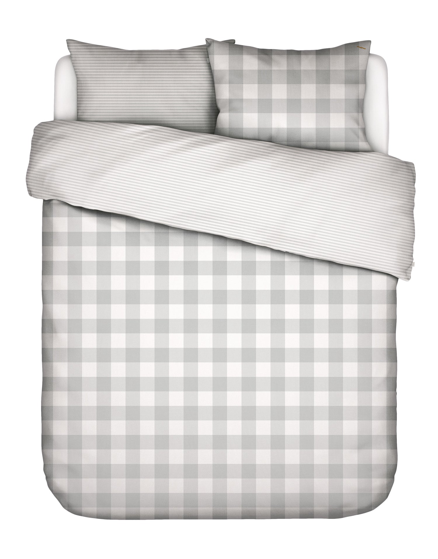 Essenza Chess Dekbedovertrek 240 x 220 cm - Grijs