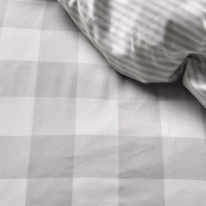 Essenza Chess Dekbedovertrek 240 x 220 cm - Grijs