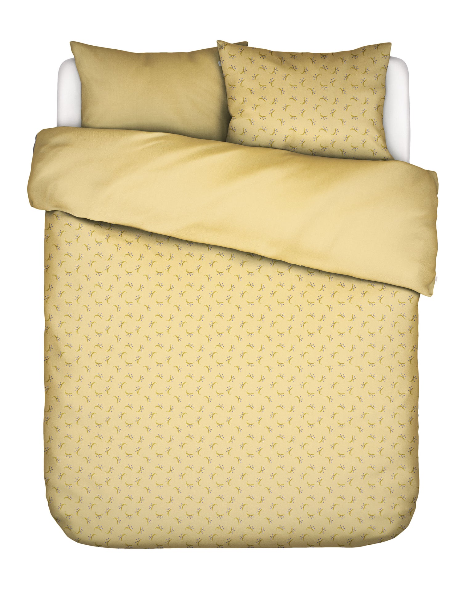 Essenza Lily melody Dekbedovertrek 240 x 220 cm - Lemon yellow