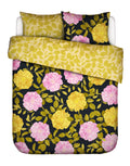Essenza Bloom with a view Dekbedovertrek 240 x 220 cm - Zwart