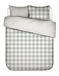 Essenza Chess Dekbedovertrek 240 x 220 cm - Dusty green