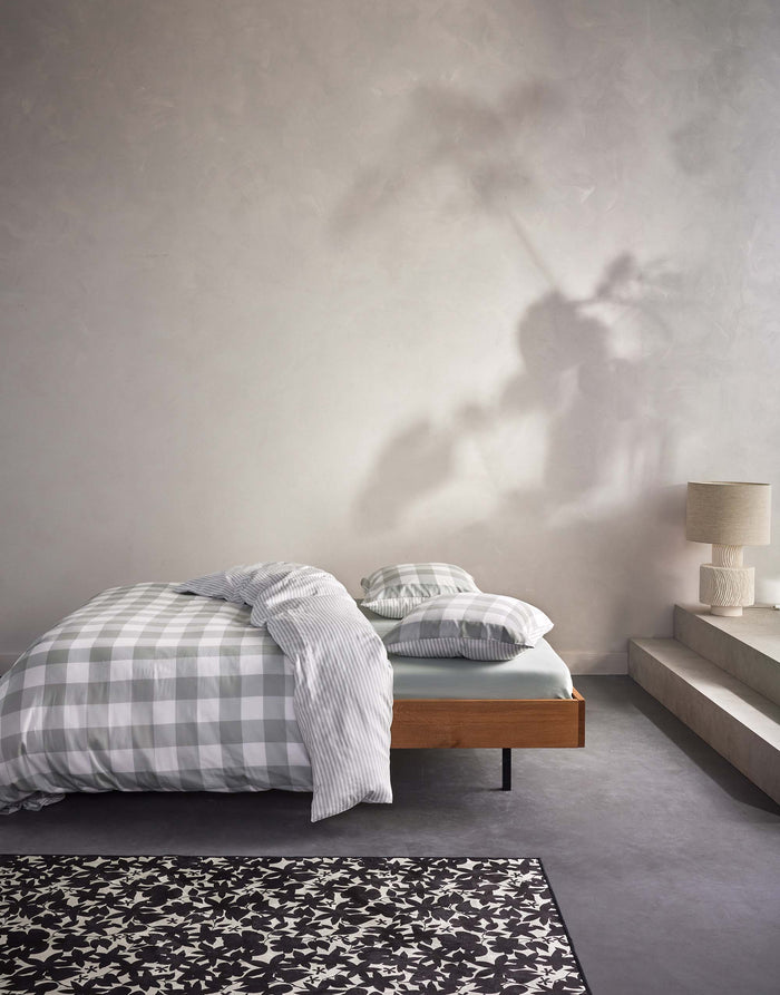 Essenza Chess Dekbedovertrek 260 x 220 cm - Dusty green