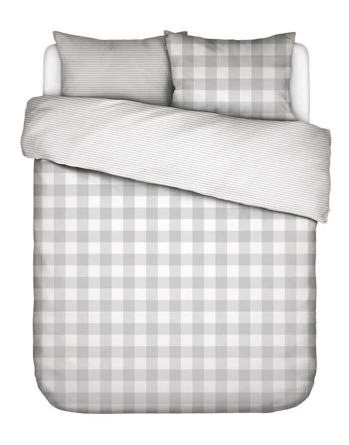 Essenza Chess Dekbedovertrek 260 x 220 cm - Grijs
