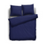 Elegance Dekbedovertrek Uni Percal Katoen Met Bies dark blue
