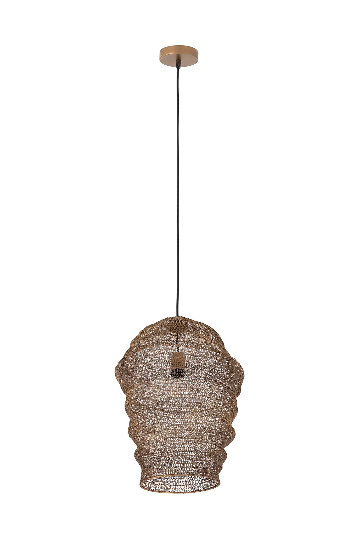 PTMD Miko Brass iron wired hanging lamp see through S