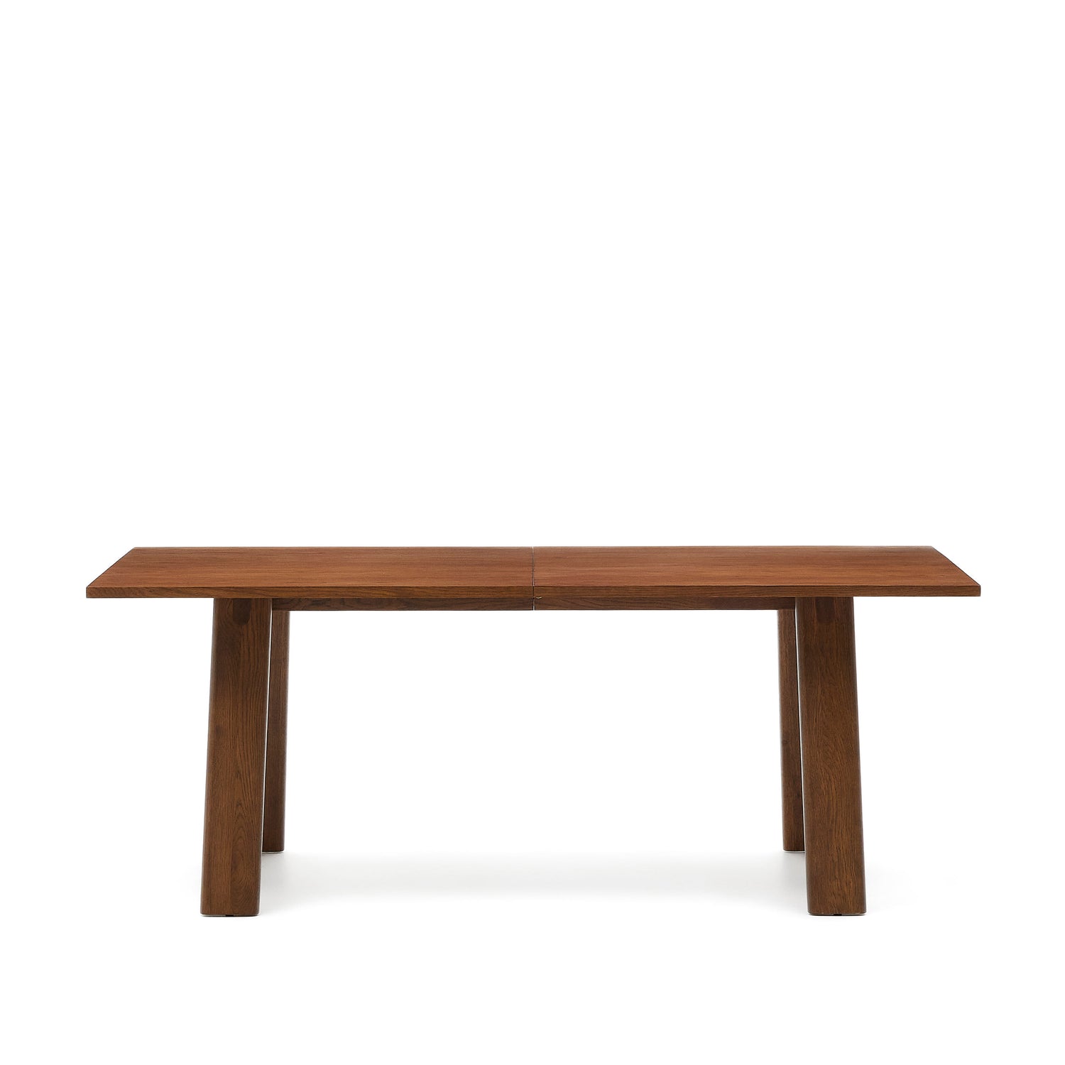 Kave Home - Uitschuifbare tafel Arlen van fineer en massief eikenhout