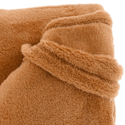 Unique Living Plaid Justin - Bruin - Polyester - 150x200x0cm (BxHxD)