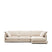 Kave Home Gala 4-zitsbank met Chaise Longue Rechts - Beige