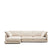 Kave Home - Gala 4-zitsbank met chaise longue links in beige 300 cm