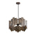 PTMD Levan Brass stone veneer hanging lamp round